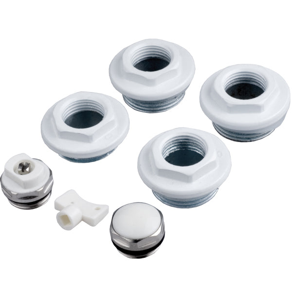 Radiator Reducing Bushes Installation Set Air Vents Plugs Gaskets Keys