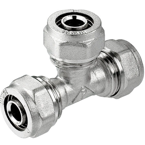 20x16x20mm Tee PEX Compression Fittings Pipe Connector
