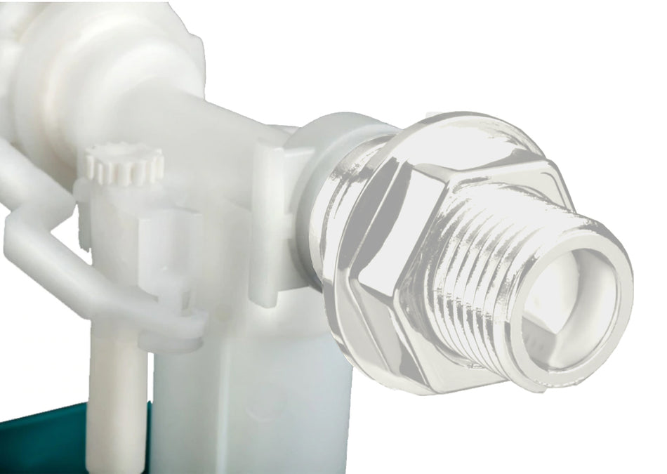 3/8 Inch Side Feed WC Toilet Cistern Inlet Flush Plastic Valve