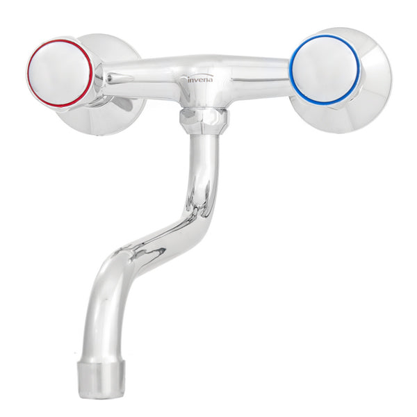 Kitchen Water Mixer Tap 20cm Long Spout Wall Mounted Chrome