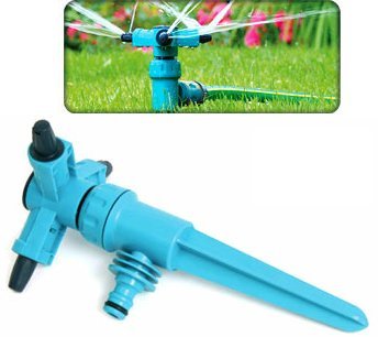 Adjustable Speed Rotating 3 Arm Sprinkler Garden/lawn 360 Degree