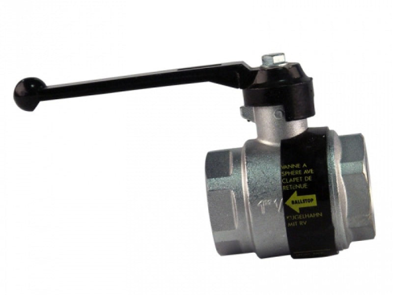 1 Inch Ball Valve With Integrated Check Non-return Valve Caleffi 3230 Ballstop