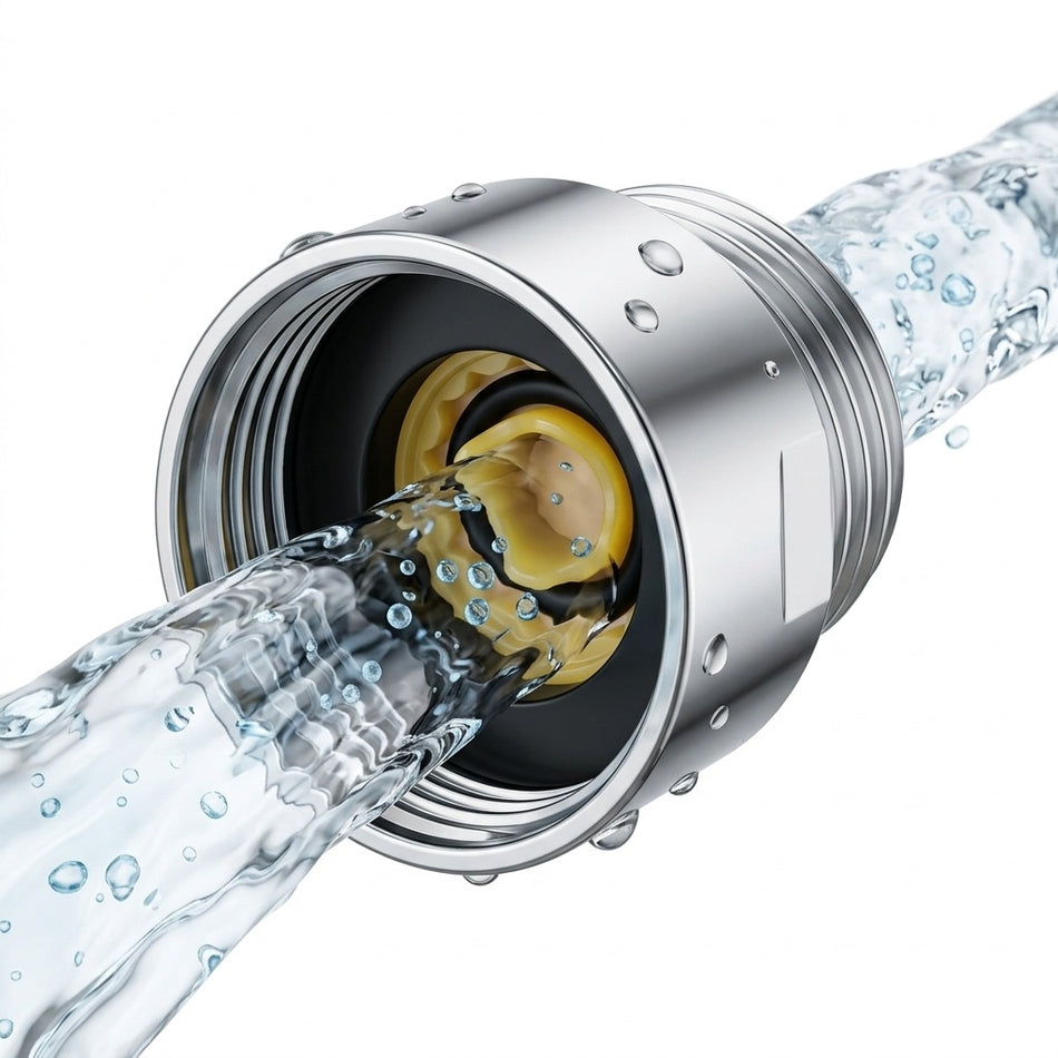1/2" BSP Risparmio Idrico Doccia Flusso Regolatore 50% Consumo Riduttore