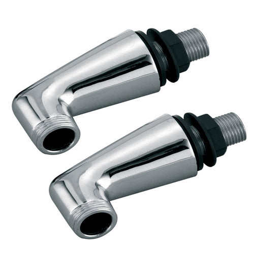 2x Bathroom Deck Mount For Bath Tap Pillar Union Chrome Brass