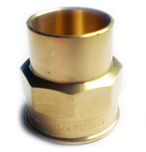 18mm x 1/2 Inch Female Copper Pipe Plumbing Fittings Soldering Connector Brass