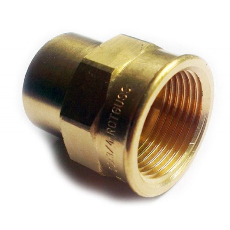 22mm x 1 Inch Female Copper Pipe Plumbing Fittings Soldering Connector Brass