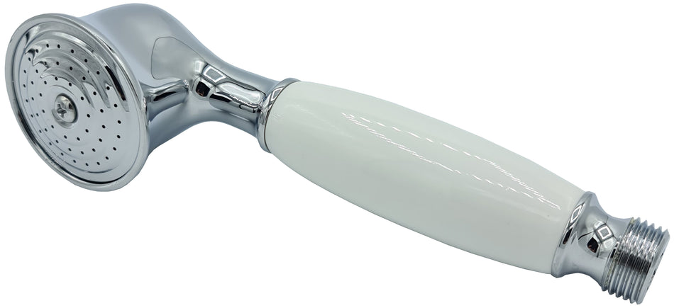 Retro Nostalgia Vintage Bath Shower Head Massive Chrome Brass 1/2 Inch Thread