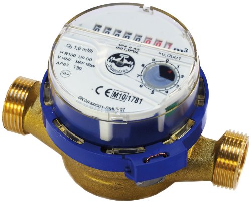 3/4 Inch Water Meter Flow Domestic 20mm Pipe Cold Water Domestic Meter 4,0 m3/h