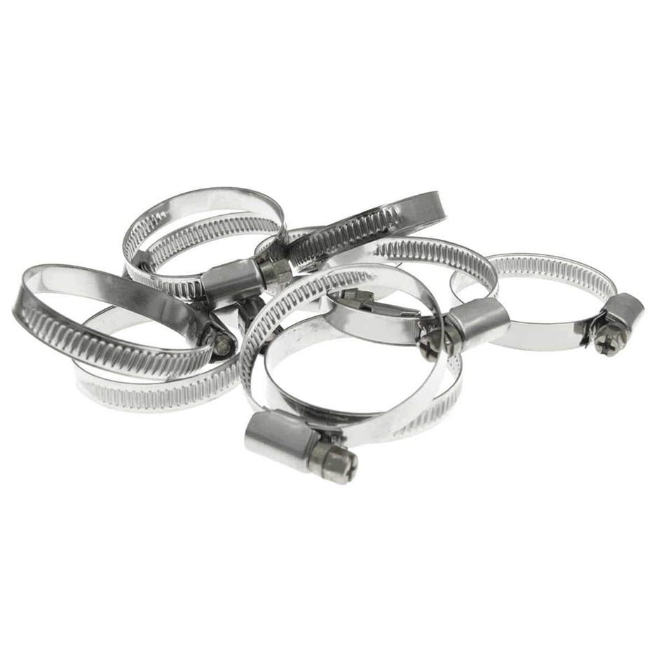 10 x 50-70mm Hose Clips Pipe Clamps Stainless Steel Jubilee Type