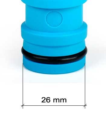 1 Inch to 3/4 or 1/2 2-way Connector Hozelock Quick Connect Heavy Duty Hose System Quickfit