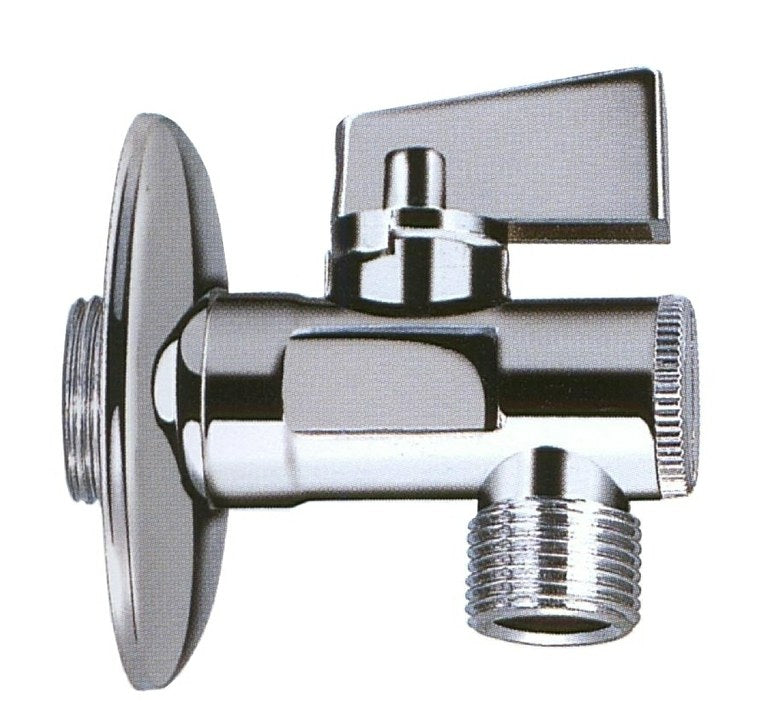 1/2x3/4 Inch Water Isolating Ball Valve Chrome For Taps Plumbing