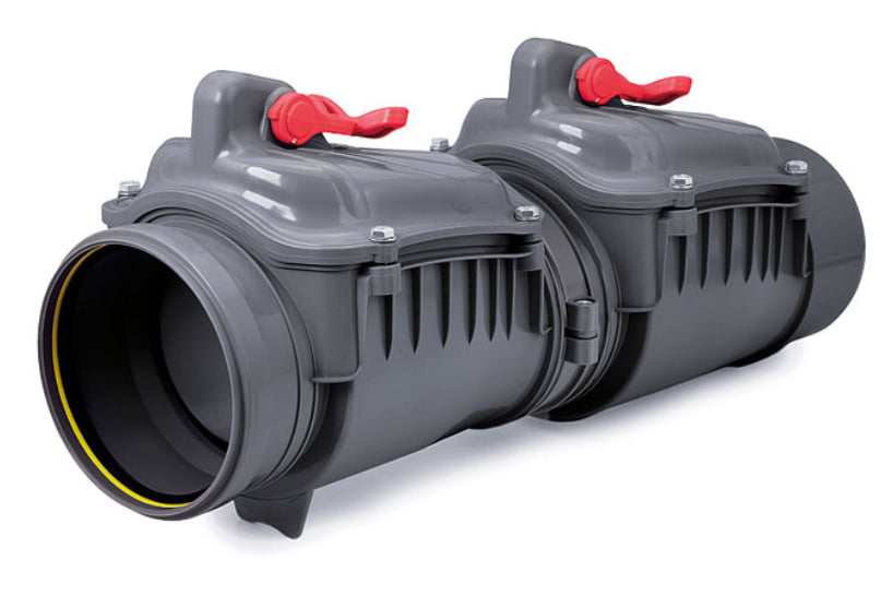 160mm Double Non-Return Valve Anti-Flood Horizontal Backwater Prevented