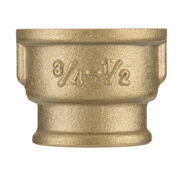 3/4x1/2 Inch Pipe Reduction Muff Female Thread Adaptor Fittings Brass