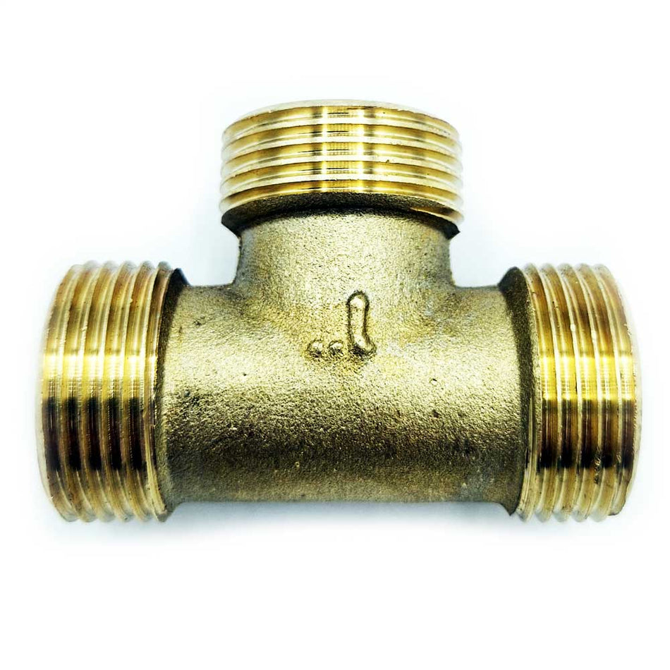 1 Inch Pipe Tee Male Adapter Connector Fittings Brass