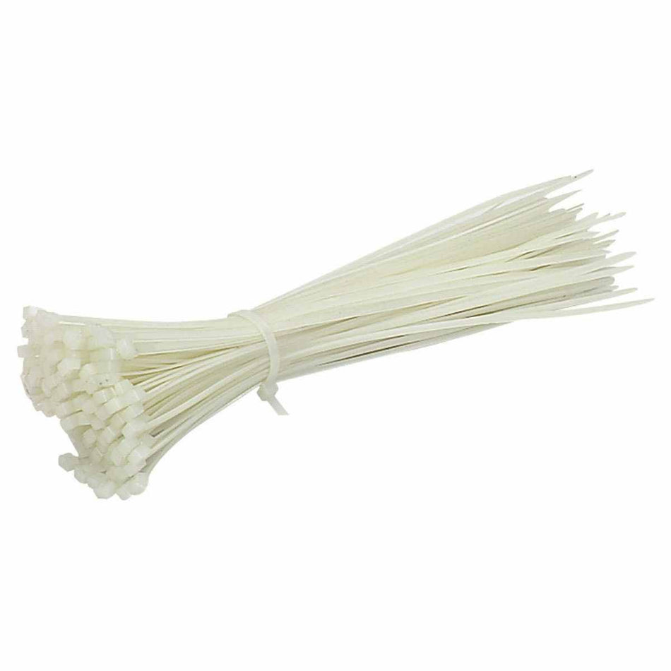 100x120mm White Plastic Cable Ties Zip Tie Wraps Nylon 2.5mm