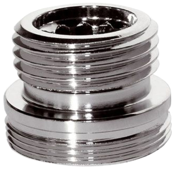 Metal Adaptor Reduction Water Faucet Tap 24mm Male to 1/2" BSP Male Joiner