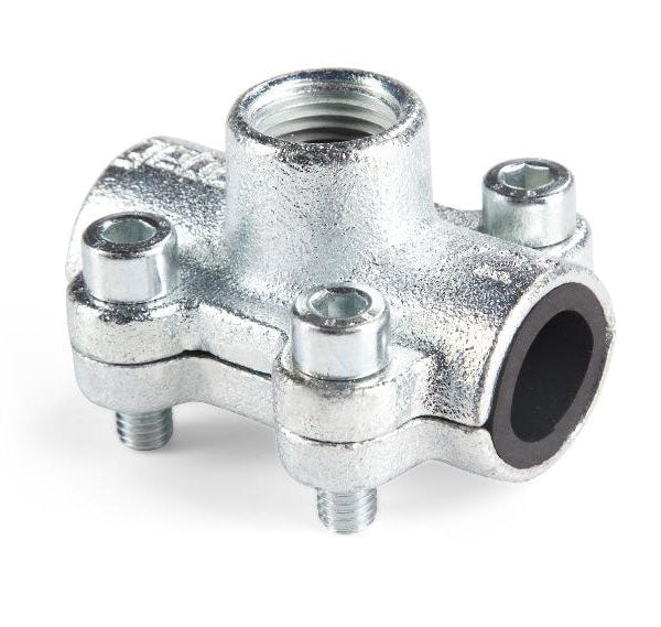 2 1/2" Inch BSP Pipe Repair Clamps Fittings Leak Fix with Female 1 1/2" Inch BSP Thread Joint