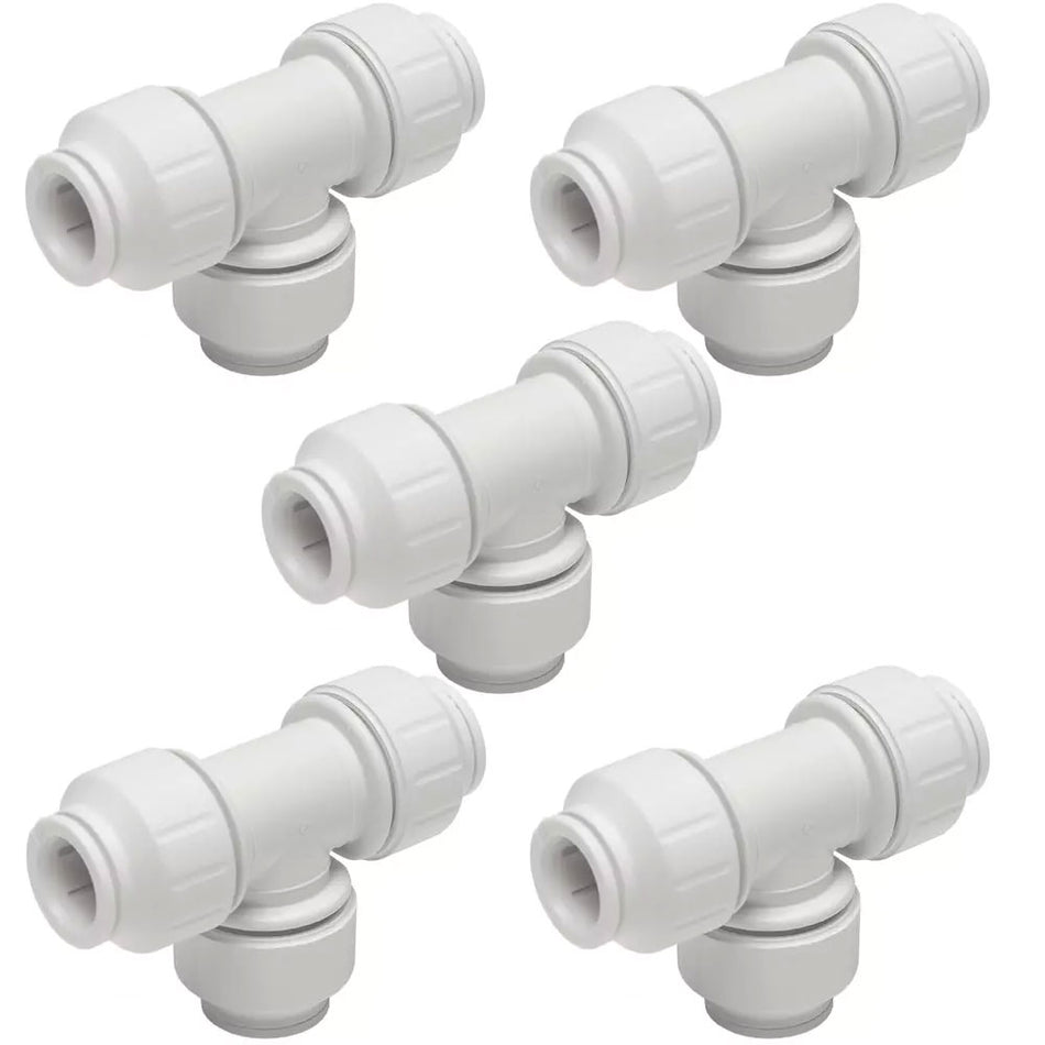 5x Equal Tee 22mm John Guest JG Speedfit