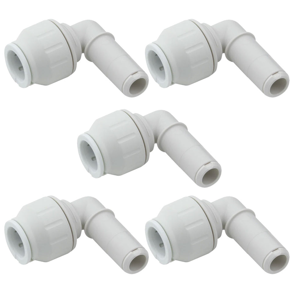 5x Stem Elbow 90deg 15mm John Guest JG Speedfit
