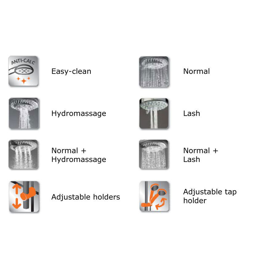 Complete Bath Set Multifunction Shower Head + 150cm Hose + Bracket + Soap Dish