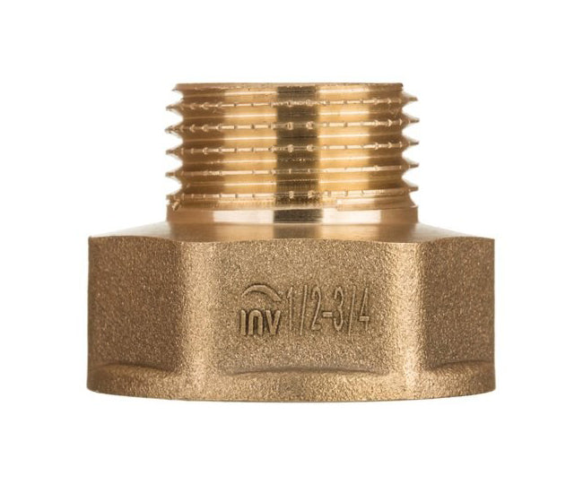 3/4x1/2 Inch Pipe Thread Reducer Female x Male Adaptor Fittings Brass