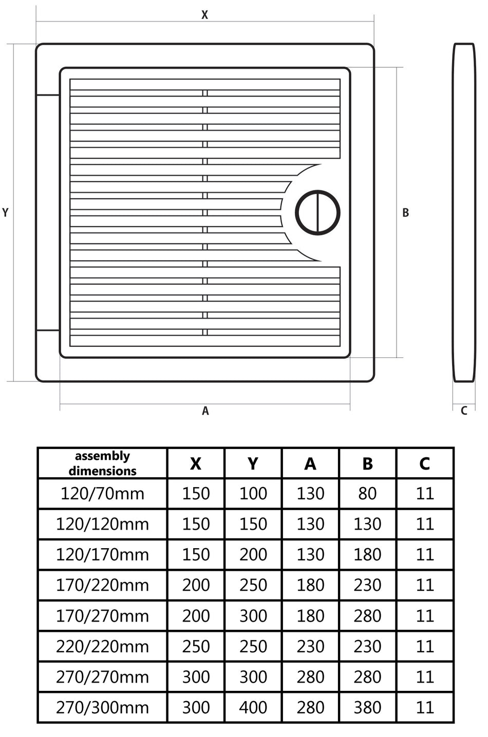 300x400mm Thin Access Panels Inspection Hatch Access Shuttered Door Plastic Abs