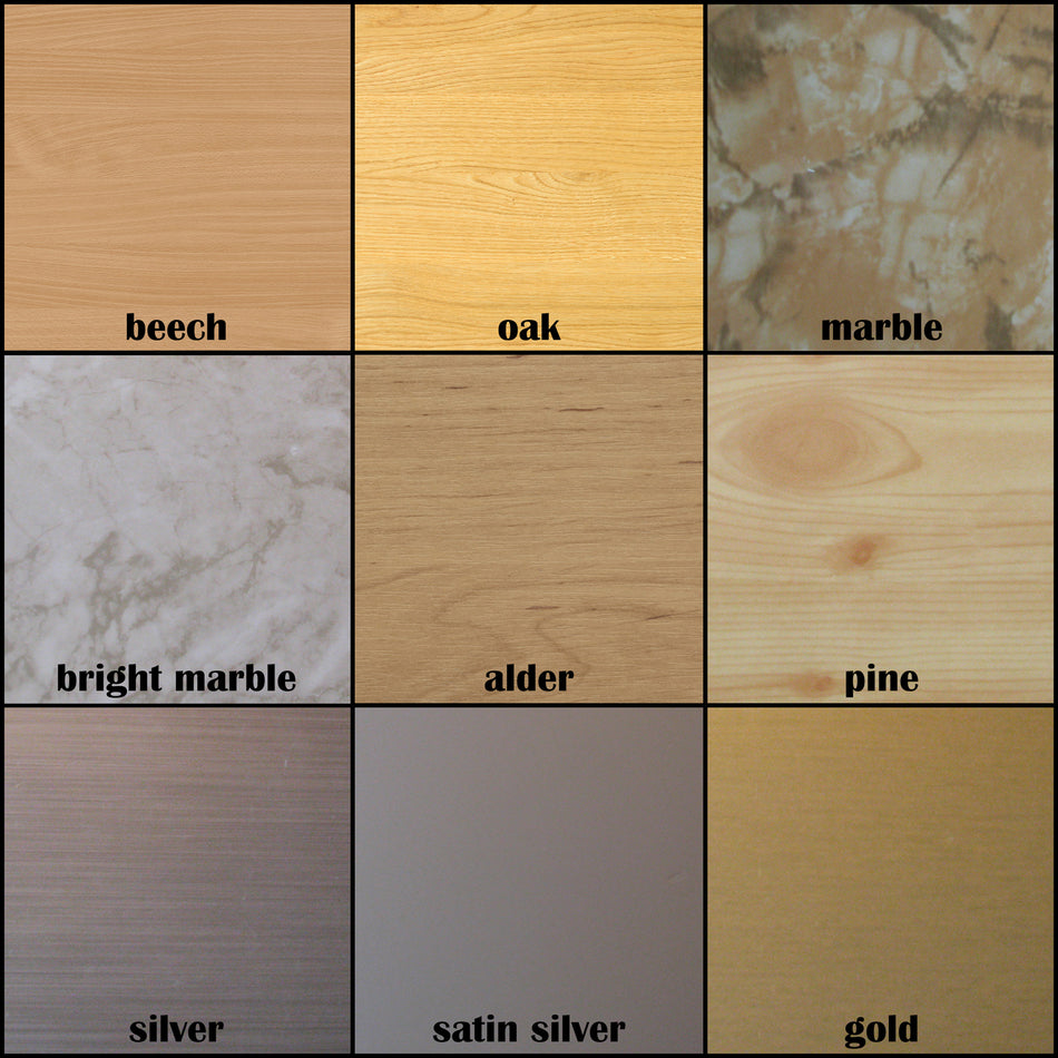 150x150mm Robustes ABS-Kunststoff-Türkontrollblech in Silber Farbe