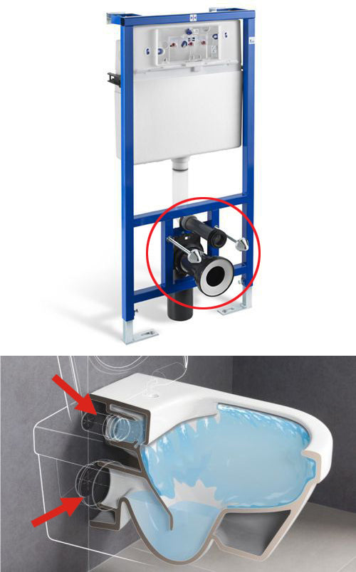 190mm Long Black Straight Soil Pipe Wc Toilet Waste Water Pan Connector