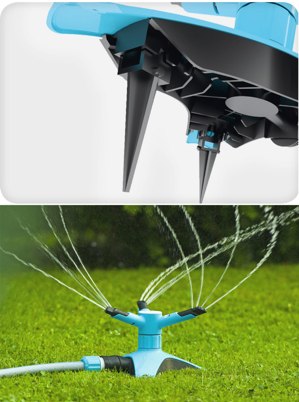 Rotating Sprinkler for Grass Lawn Outdoor Garden Watering Irrigation System
