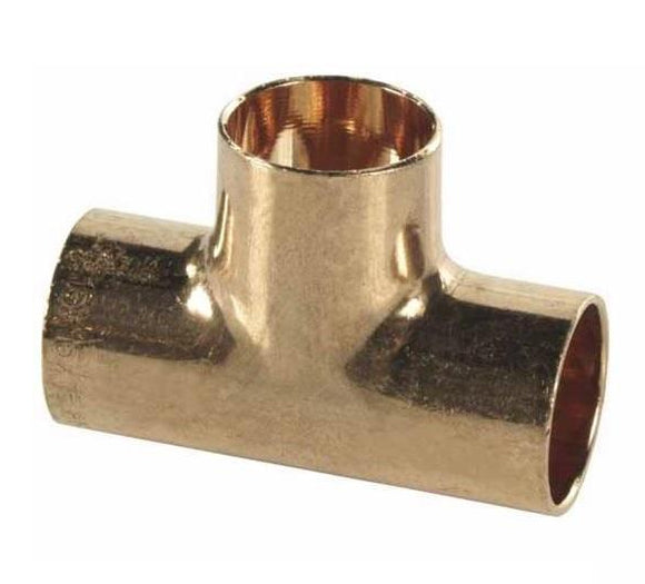 22x22x22mm Copper Pipe Tee Fitting Connector Solder Joint
