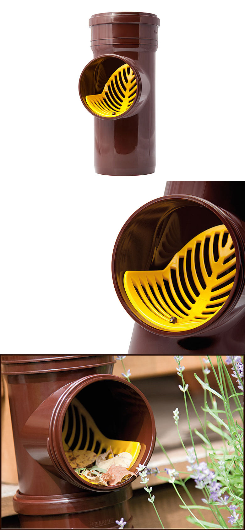 110mm Orange Gutter Pipe Flush System Cleanouts with Strainer