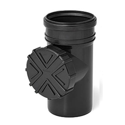 110mm Graphite Gutter Pipe Flush System Cleanouts with Strainer