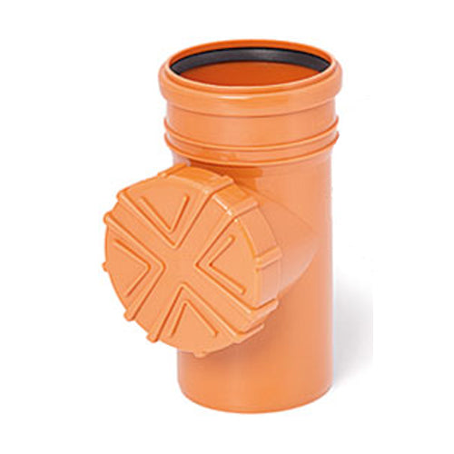 110mm Orange Gutter Pipe Flush System Cleanouts with Strainer