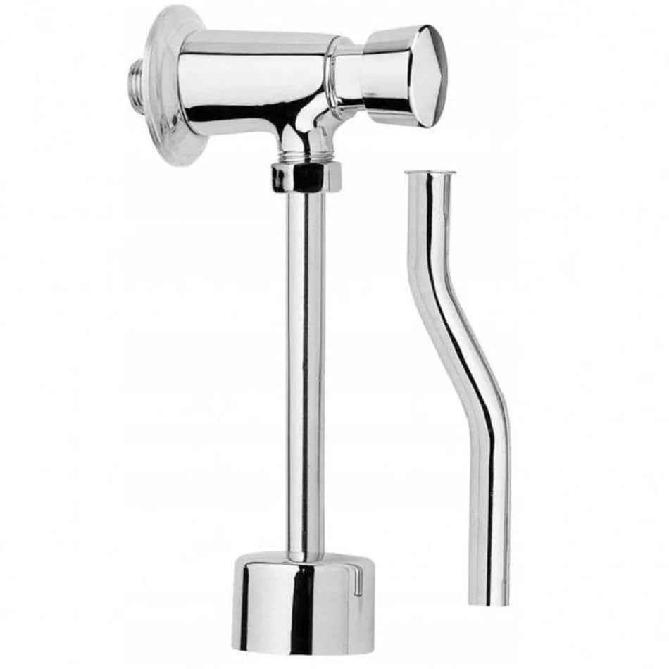 Urinal Flush Valve Auto Self Cutting Push Button Type 1/2" Chrome