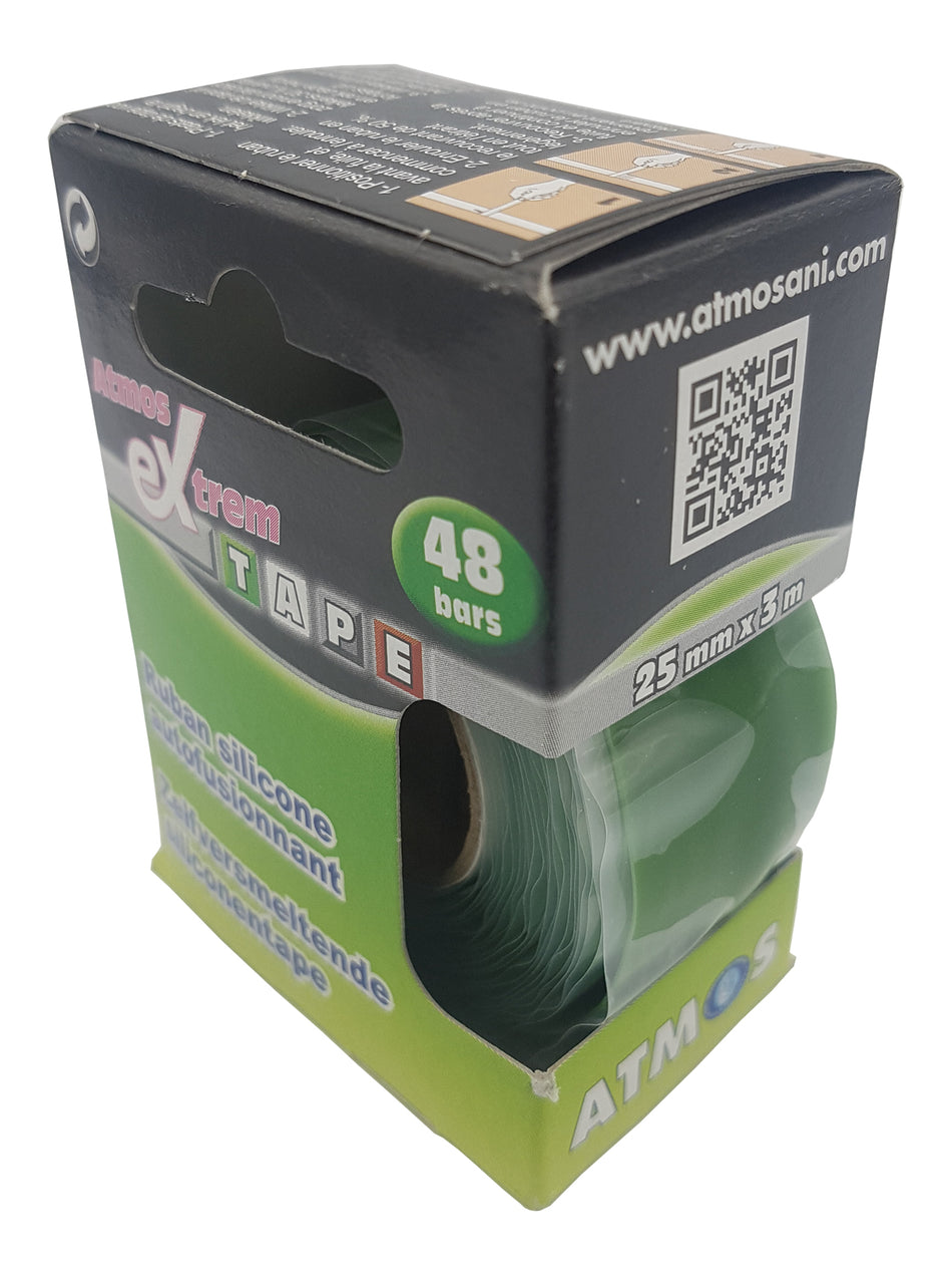 Green Silicone Tape Self-fusing Elastic Insulating Leakproof Strong Resistant