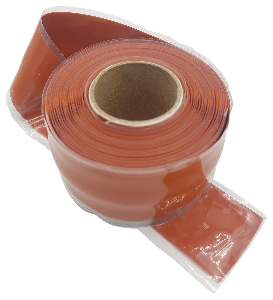 Red Silicone Tape Self-fusing Elastic Insulating Leakproof Strong Resistant