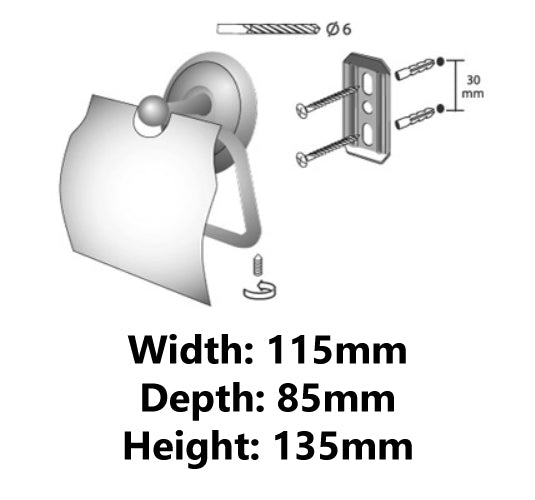 Toilet Paper Rack WC Roll Holder Retro Bathroom Antique Brass Wall Mounted