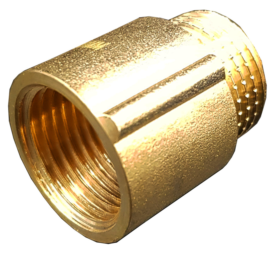 20mm x 1/2 Inch Tap Pipe Thread Extension Female x Male Cast Iron Brass Extender