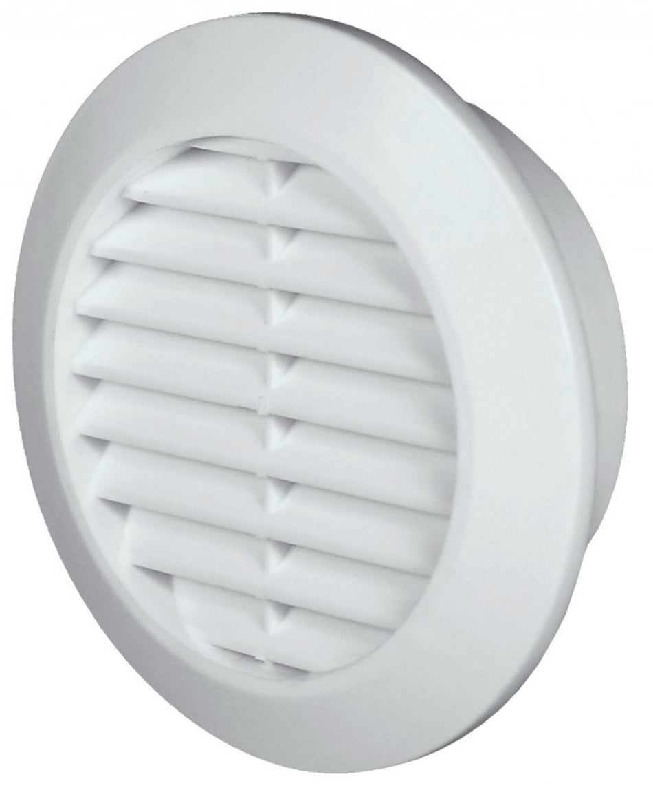 60mm Hole White Round Door Air Vent Grille Woodwork Furniture
