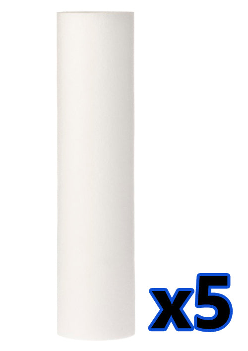 5x Anti Sediment 10" Polypropylene Water Filter 5um Cartridge Removes Solids
