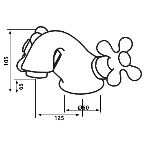 Elegant Standing Solid Antique Brass Bathroom Tap with Ancient Retro Heads