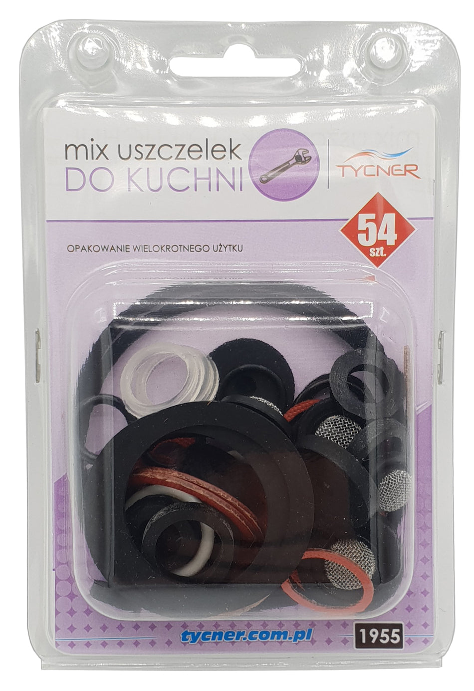 54 pcs of Kitchen Gaskets Universal Rubber Fibre Washer Set Various Sizes Types