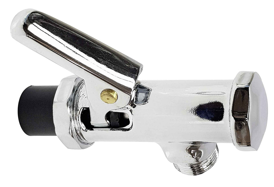 Toilet Flushing Valve Old Type WC with Lever 3/4" BSP Chrome Plated Brass