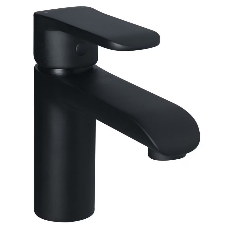 Bathroom Basin Standing Faucet Mixer Single Lever Tap Black Powder Coated Brass
