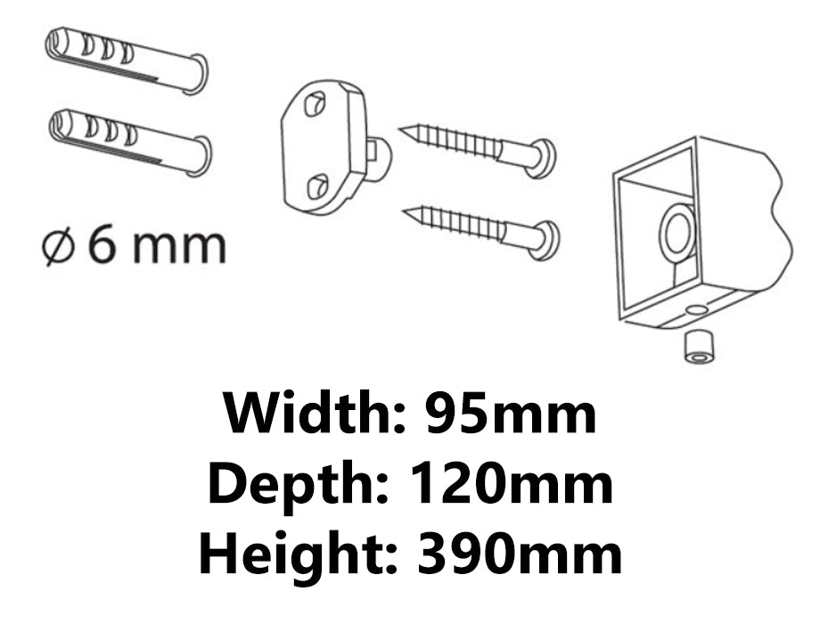 Tempered Glass Cup + Toilet Cleaning Brush Bathroom Black Powder Coated Zamak