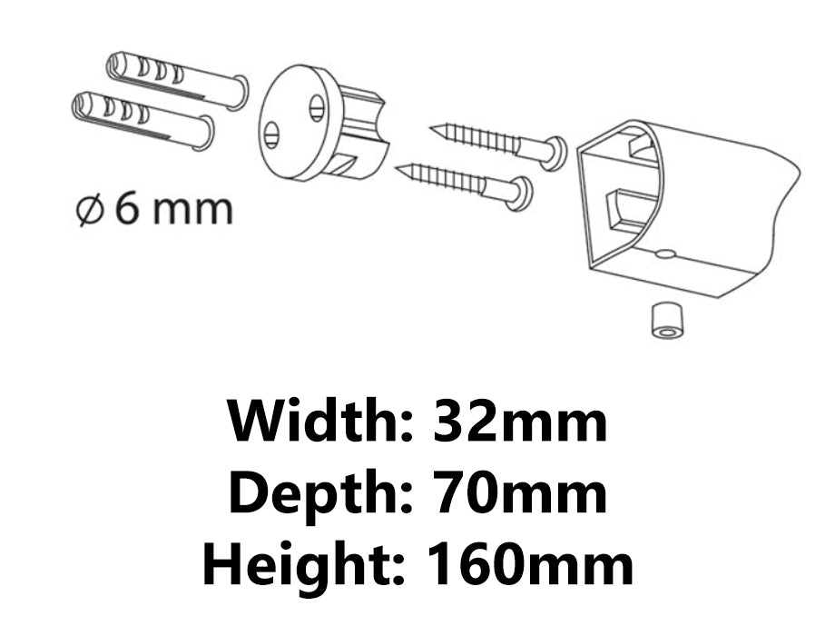 Vertical Toilet Paper Rack WC Roll Holder Modern Black Powder Coated Zamak