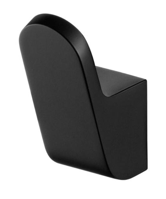Single Hook Hanger Wall Dressing-Gown Towel Bathroom Black Powder Coated Zamak
