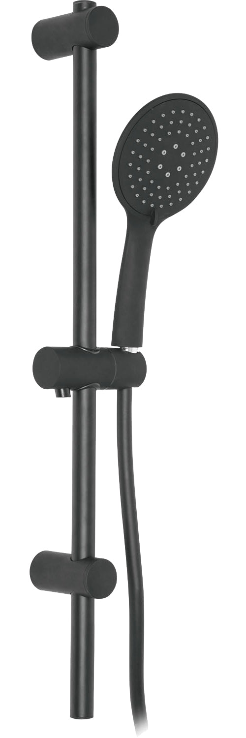 Bathroom Set Showering Column Shower Head Modern Pole Black Powder Coated