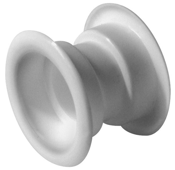 4x White Mini Circle Collar Air Vent Grille Set Door Ventilation Cover