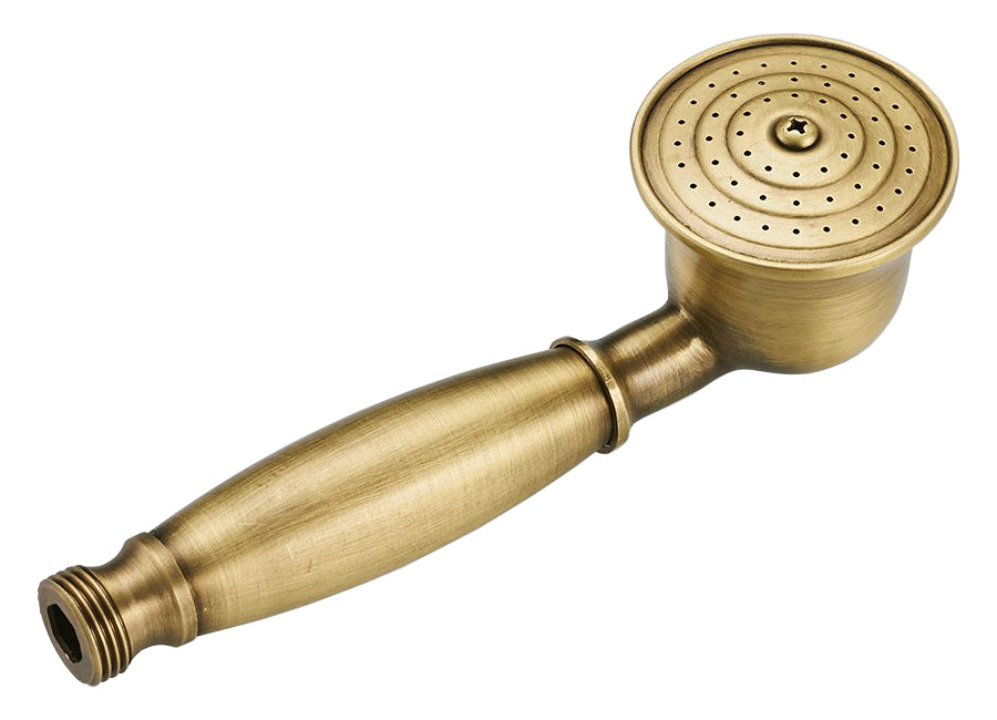 Antique Brass Stylized Bath Shower Head Bathroom Decorative Replacement